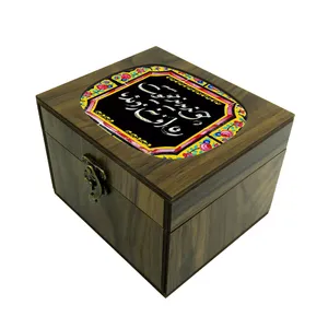 جعبه هدیه طرح شعر و کاشی سنتی کد 9354380