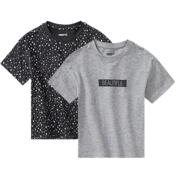 تی‌شرت آستین کوتاه پسرانه پیپرتس مدل  New 2025 مجموعه دو عددی