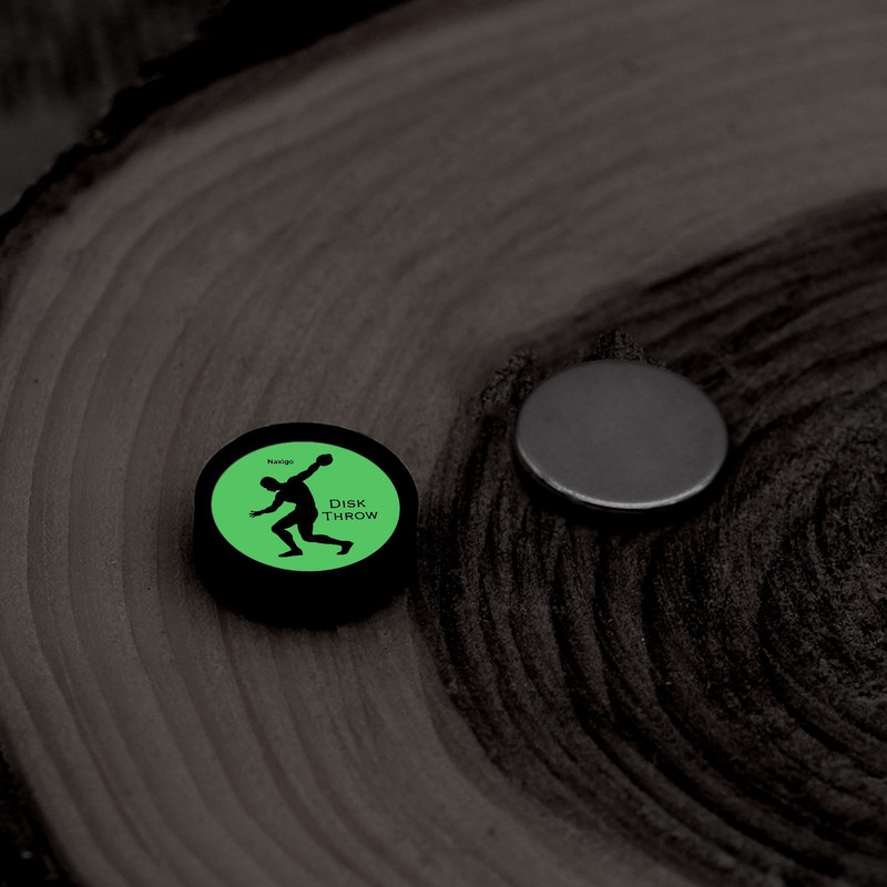 پیرسینگ گوش ناکسیگو مدل شب تاب طرح پرتاب دیسک کد PM6676