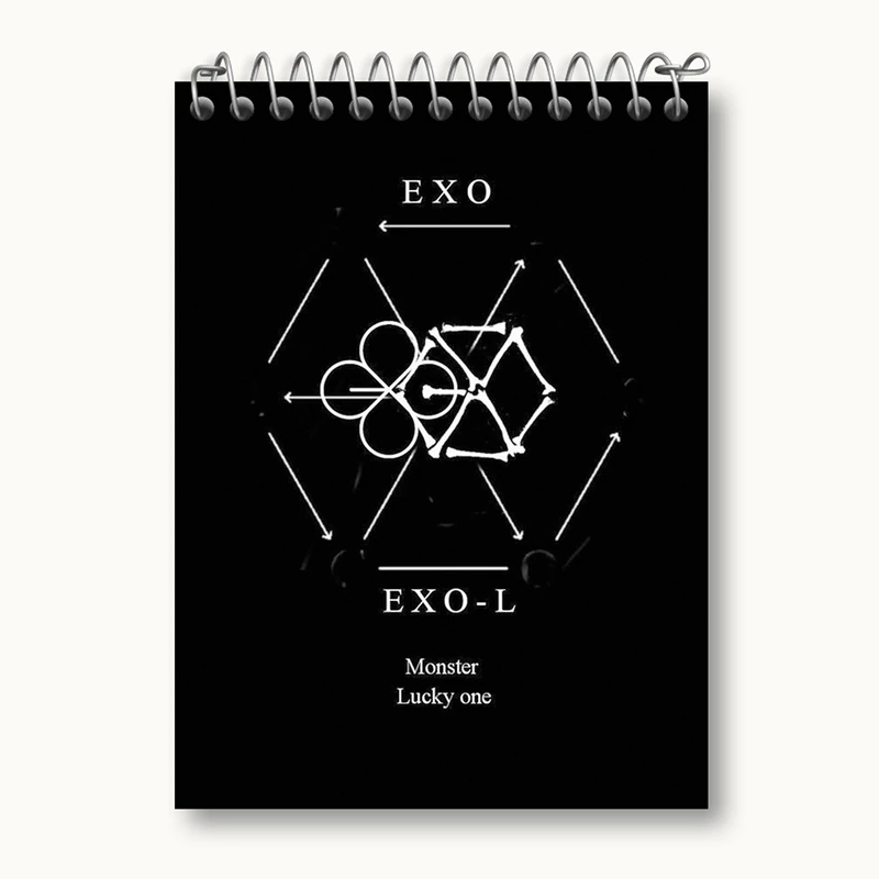 دفتر یادداشت 50 برگ خندالو مدل گروه اکسو EXO کد 13636