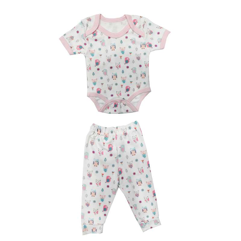 ست بادی و شلوار نوزادی مدل owl s 2022