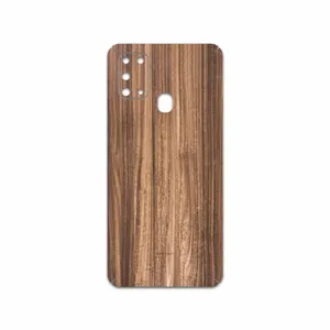 MAHOOT Light Walnut Wood Cover Sticker for Samsung Galaxy M31