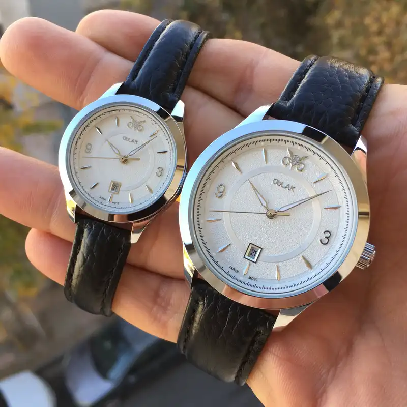 ست ساعت مچی عقربه ای زنانه و مردانه اوبلاک مدل 72699