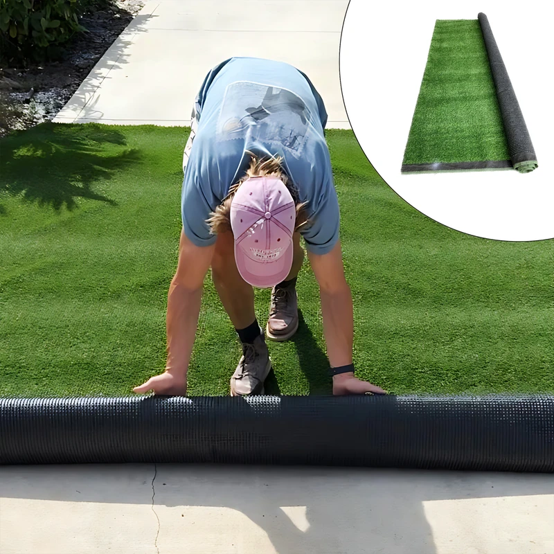 چمن مصنوعی دنیای چمن طرح آوانا مدل db25 سایز 2x1 متر