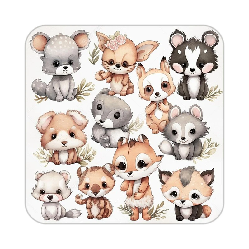 زیر لیوانی کاکتی طرح حیوانات کارتونی مدل mp28532