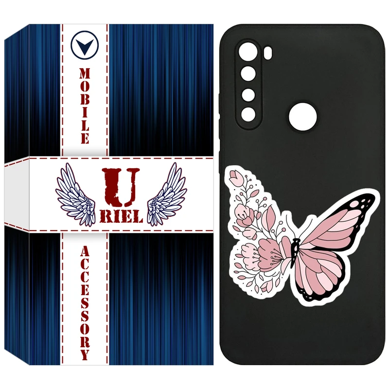 کاور یوریل مدل KSH کد 98 طرح پروانه مناسب برای گوشی موبایل شیائومی Redmi Note 8