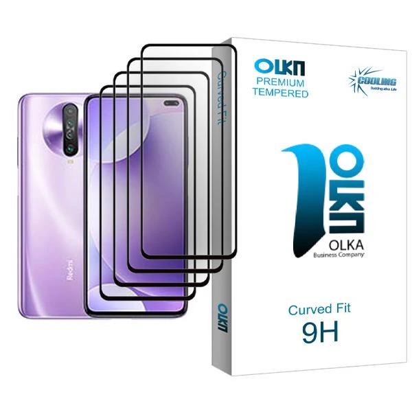 محافظ صفحه نمایش کولینگ مدل Olka Glass MIX004 مناسب برای گوشی موبایل شیائومی Redmi K30 بسته چهار عددی