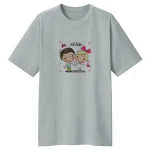 تی شرت لانگ آستین کوتاه زنانه مدل cute کد LL73 رنگ طوسی