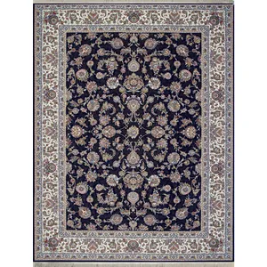 فرش ماشینی کد afrand_24300 زمینه سرمه ای