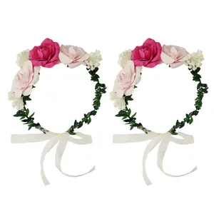 تاج مو دخترانه مدل رزا کد S  بسته دو عددی