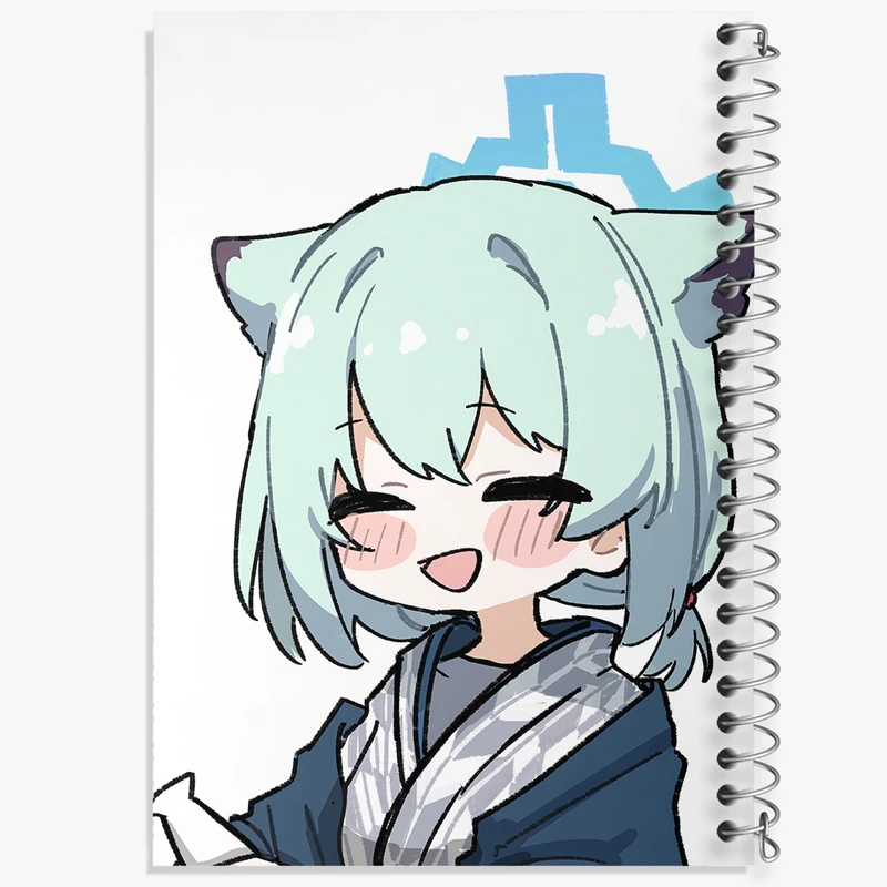 دفتر نت موسیقی 50 برگ خندالو مدل بازی آرشیو آبی (Blue Archive) کد 34385