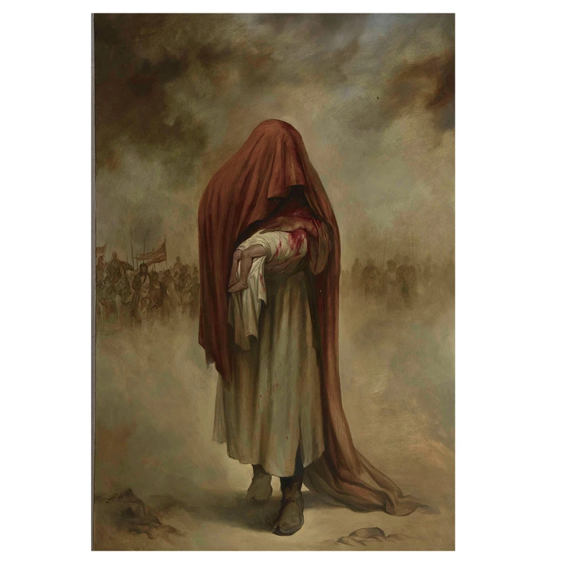 پرچم طرح عکس مدل حضرت علی اصغر کد 2313