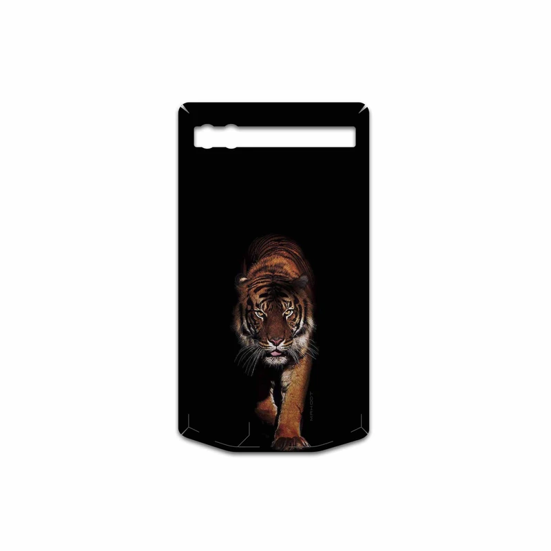 برچسب پوششی ماهوت مدل Wild-Tiger مناسب برای گوشی موبایل بلک بری P9983