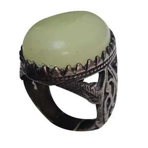 انگشتر نقره مردانه مدل گوهر شب چراغ GSC215260