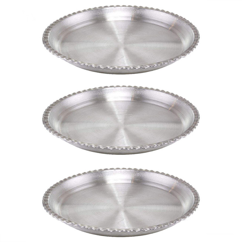 بشقاب غذاخوری مدل لب کنگره کد 28 مجموعه 3 عددی