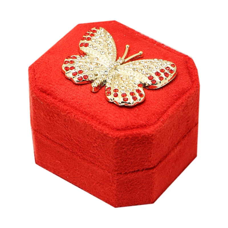 جعبه انگشتر مدل پروانه کد BFB0002