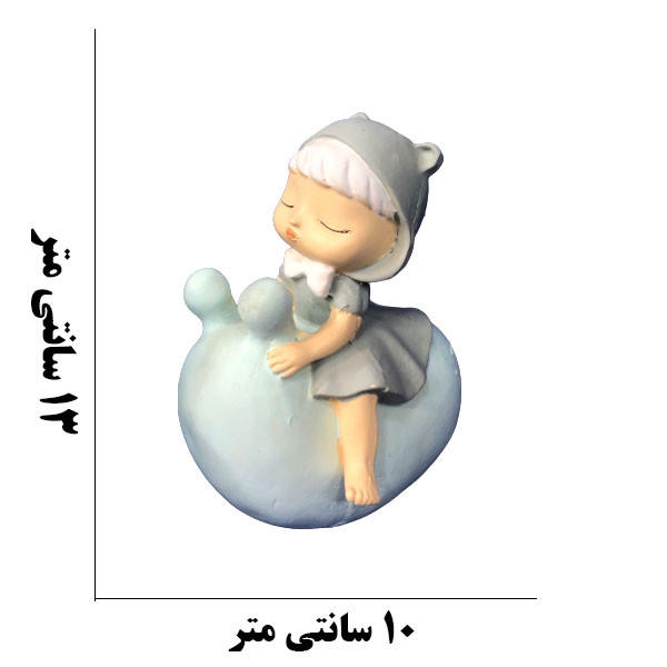 مجسمه دنیا دکوری سرمد مدل دختر بازیگوش کد 1 مجموعه 3 عددی