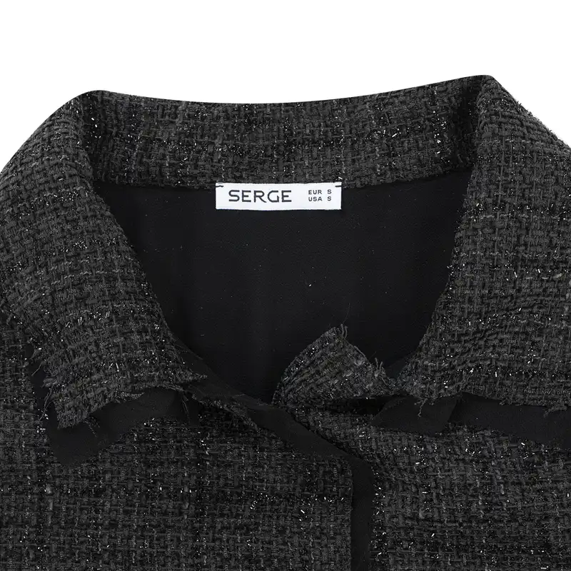 کت زنانه سرژه مدل 232162 رنگ مشکی