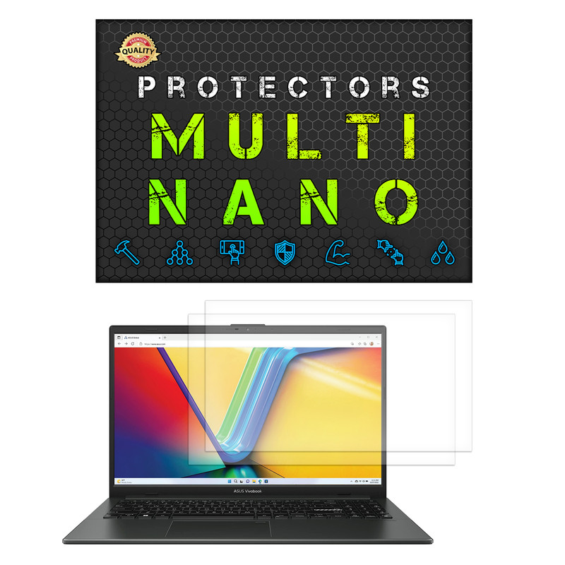 محافظ صفحه نمایش آنتی رفلکس مولتی نانو مدل X-S2M مناسب برای لپ تاپ ایسوس VivoBook Go 15 E1504F 15.6 Inch 2021 بسته دو عددی