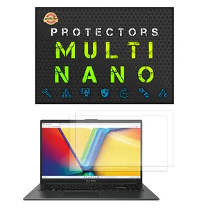 Multi Nano X-S2M Model Anti Reflex Screen Protector For Asus VivoBook Go 15 E1504F 15.6 Inch 2021 Laptop Pack Of 2