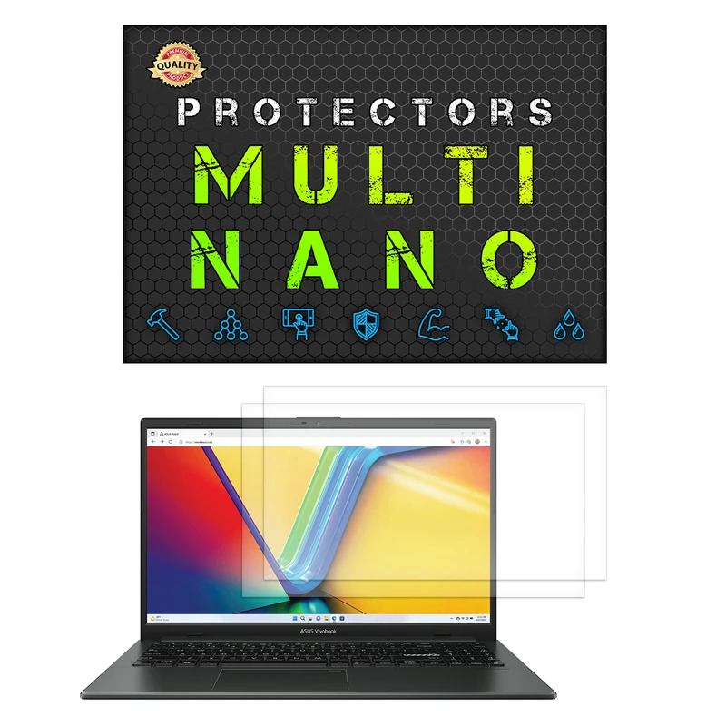 محافظ صفحه نمایش آنتی رفلکس مولتی نانو مدل X-S2M مناسب برای لپ تاپ ایسوس VivoBook Go 15 E510 15.6 Inch 2023 بسته دو عددی