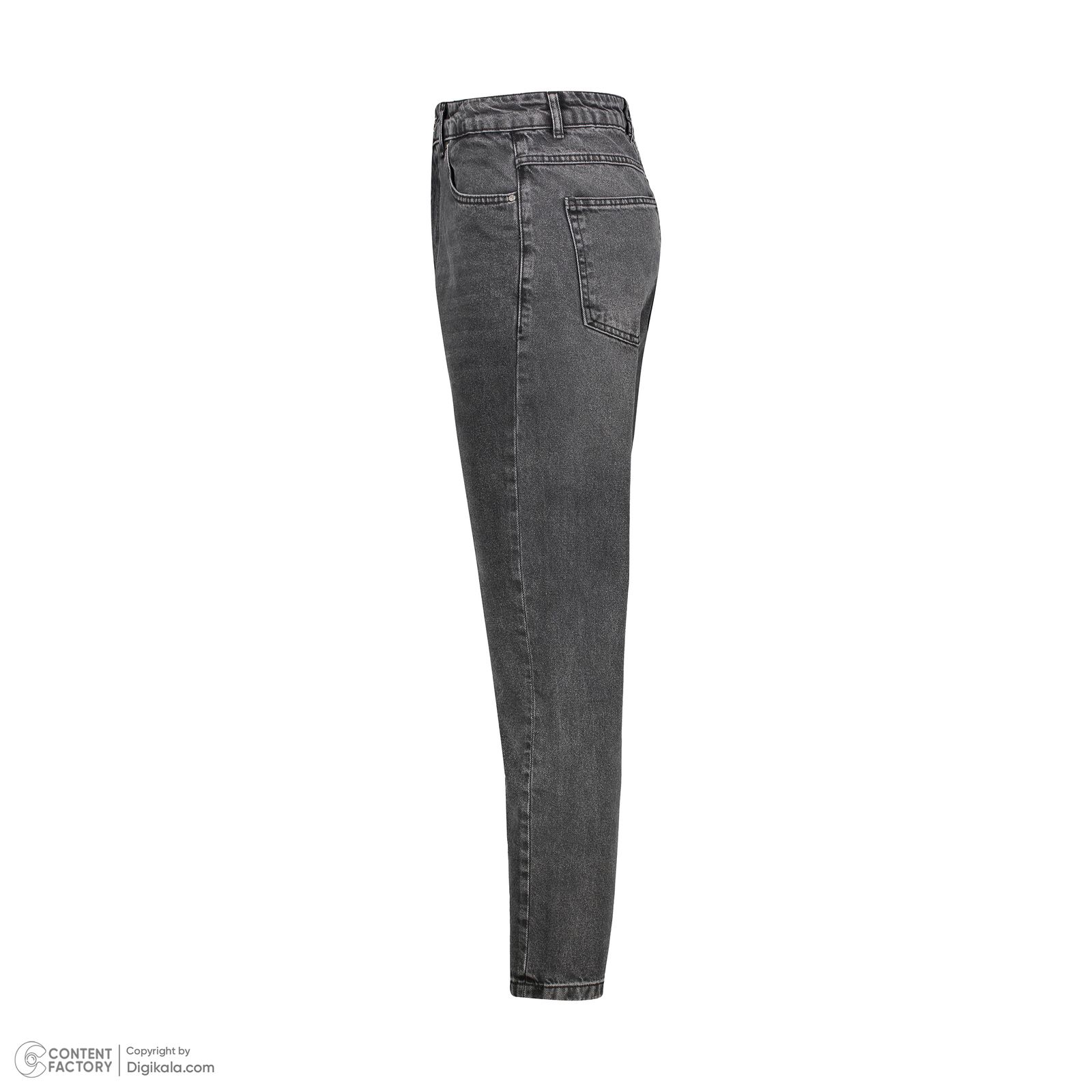 شلوار جین مردانه پاتن جامه مدل مام استایل 101121020169846 رنگ ذغالی -  - 4