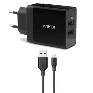 شارژر دیواری انکر مدل B2021 به همراه کابل تبدیل microUSB