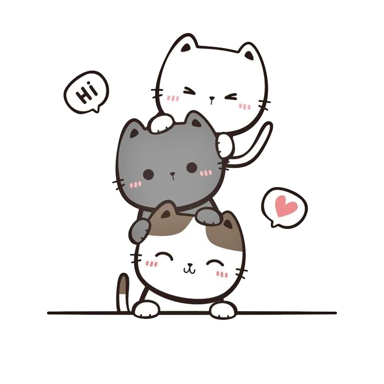 استیکر پارچه و لباس پاد آفرین مدل گربه  کیوت کد 731