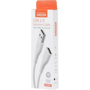 کابل افزایش طول USB شوش مدل SH 501 طول 1.5 متر