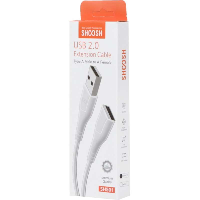 کابل افزایش طول USB شوش مدل SH 501 طول 1.5 متر