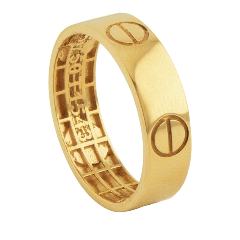 انگشتر طلا 18 عیار زنانه پولک مدل CL001