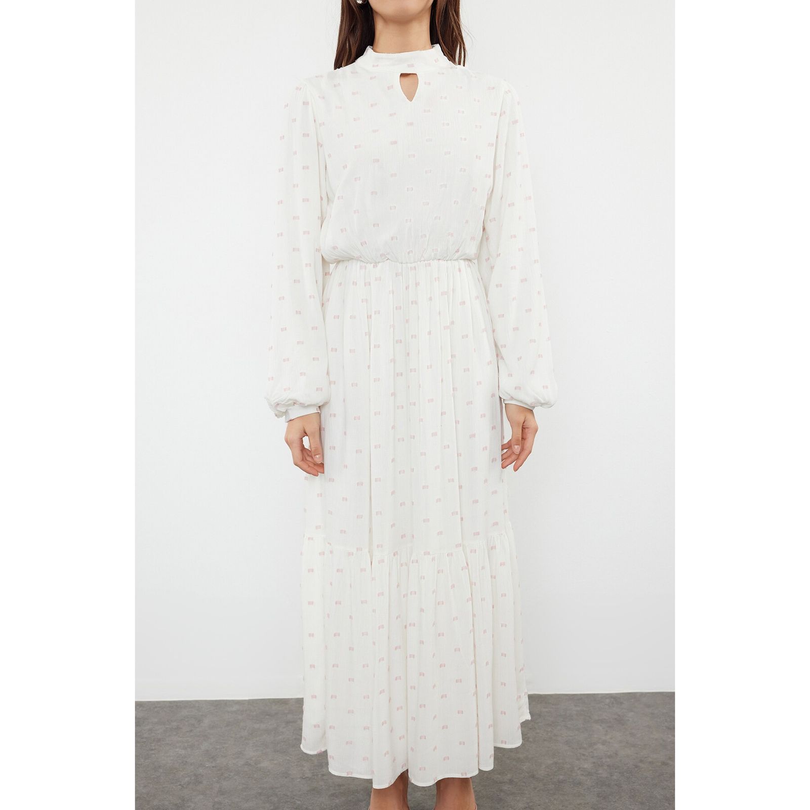 پیراهن یقه ایستاده زنانه ترندیول مدل 822978193 -  - 7