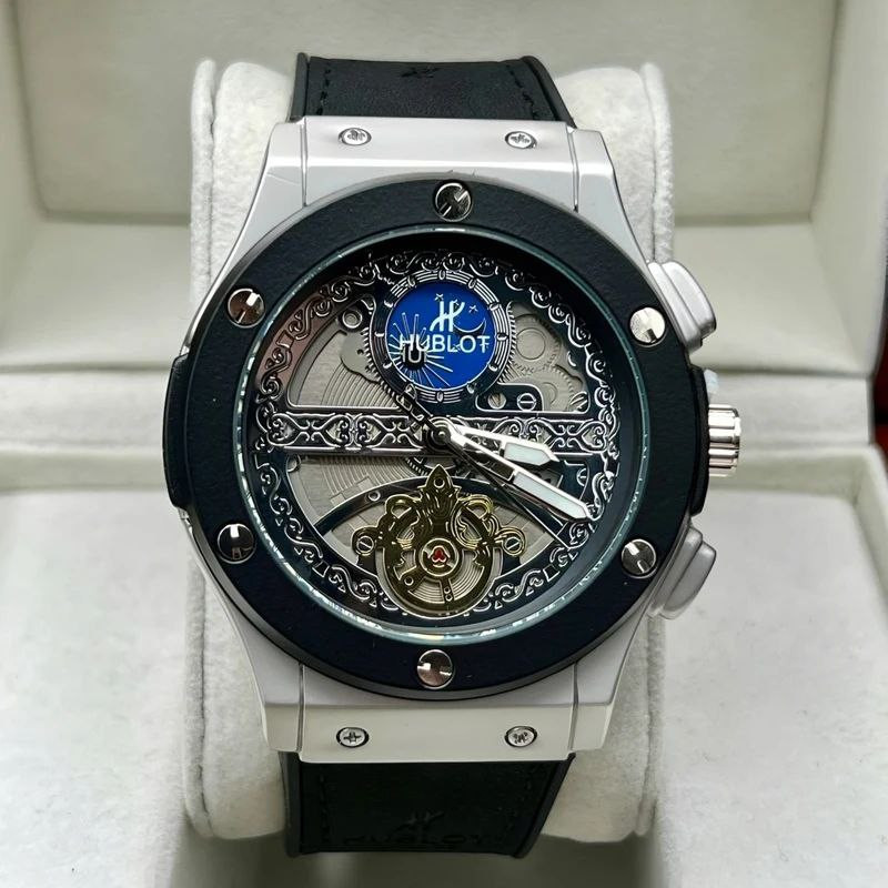 ساعت مچی عقربه‌ای مردانه کوارتز مدل تک موتور طرحدار کد 02