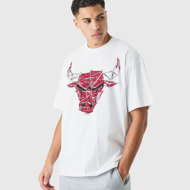 تی شرت آستین کوتاه مردانه مدل NBA بسکتبال شیکاگو mo421