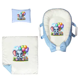 سرویس خواب 3 تکه نوزاد مدل فیل و بادکنک ها کد DKBB57-set