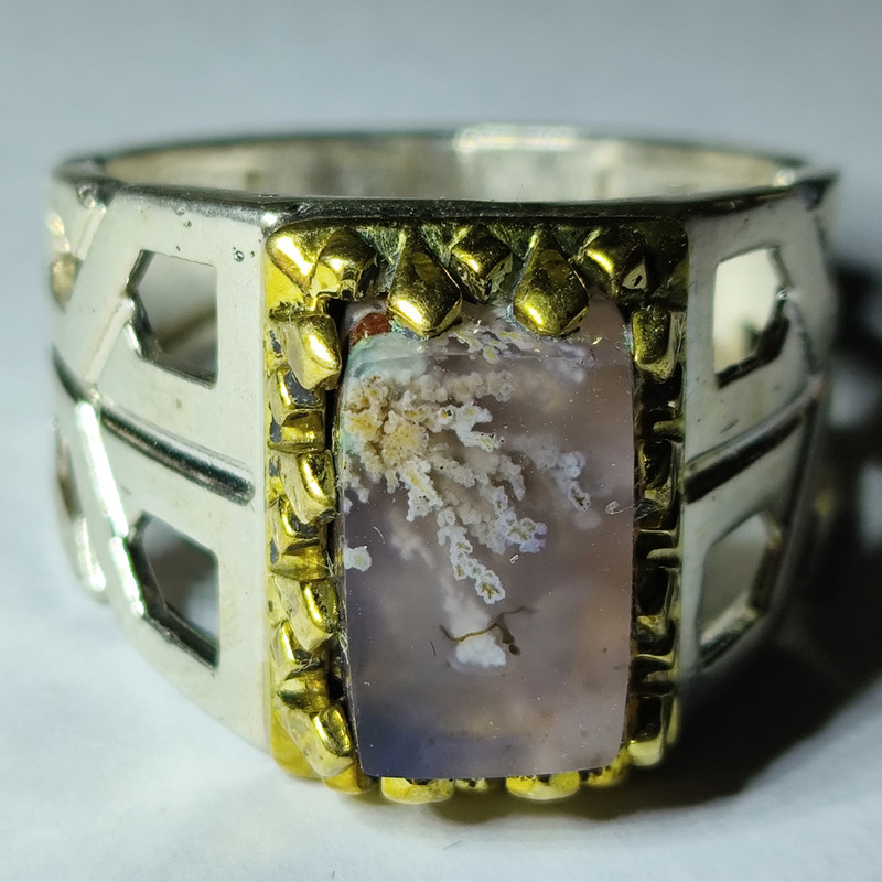 انگشتر نقره مردانه مدل شجر بهاری مدل STAR 270