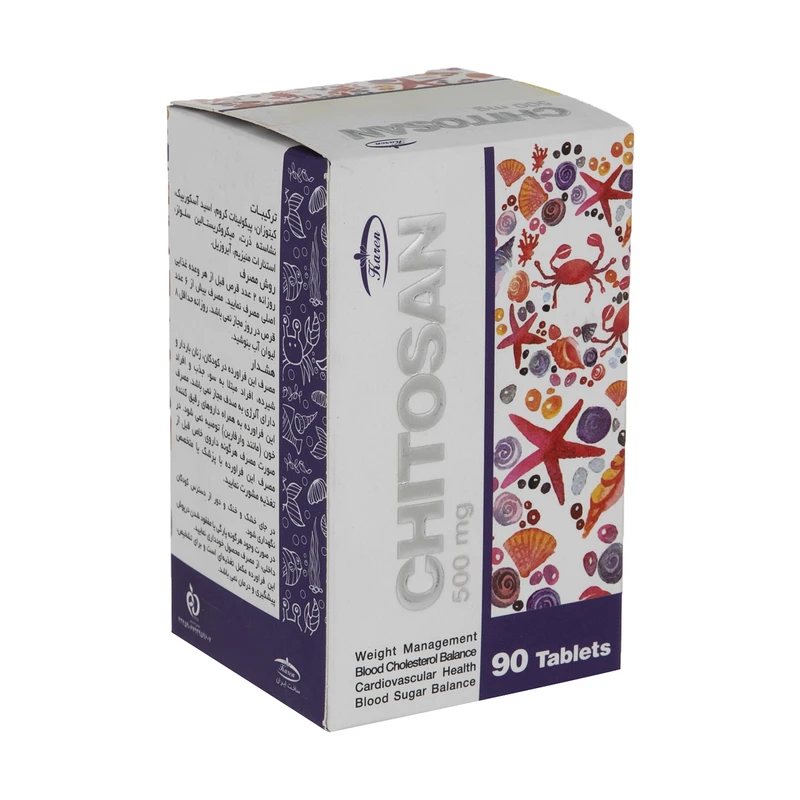 قرص کیتوزان 500 میلی گرمی کارن بسته 90 عددی