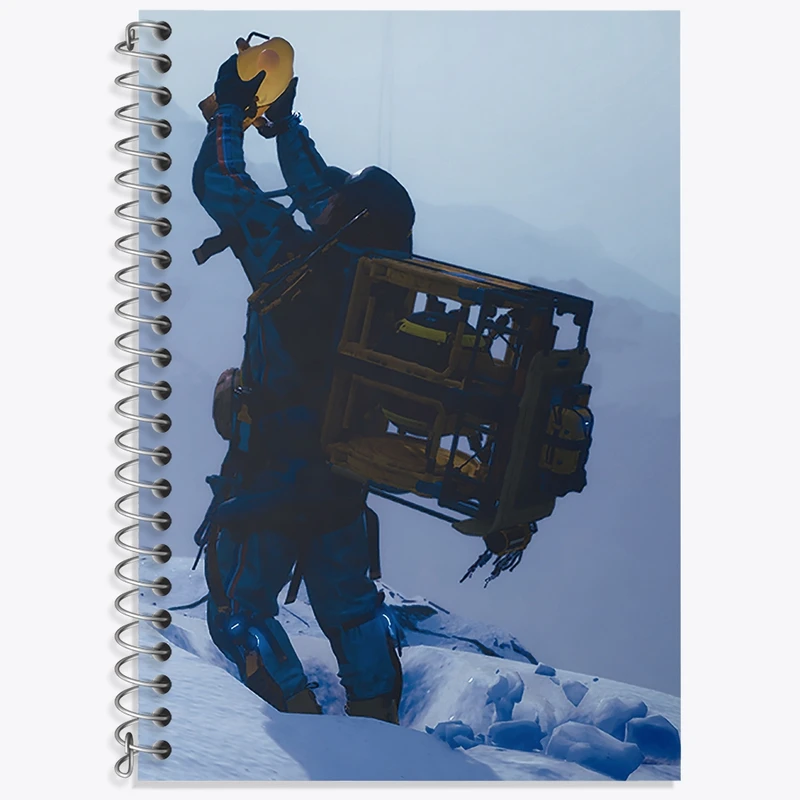 دفتر زبان 50 برگ خندالو مدل سه خط طرح بازی دث استرندینگ (Death Stranding) کد 35150
