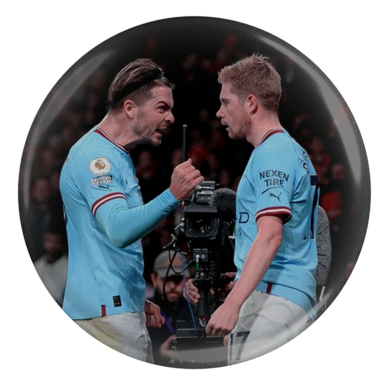 مگنت مدل S13668 طرح کوین دی بروینه و جک گریلیش بازیکن فوتبال منچستر سیتی