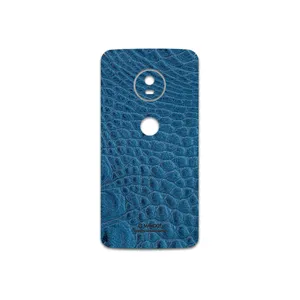 MAHOOT Blue-Crocodile-Leather Cover Sticker for Motorola Moto G5
