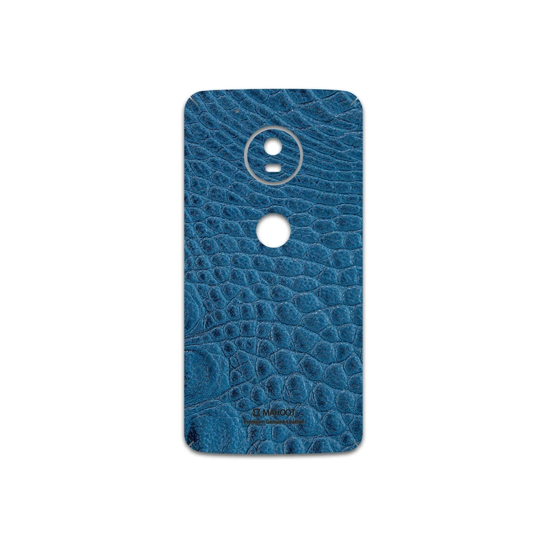 برچسب پوششی ماهوت مدل Blue-Crocodile-Leather مناسب برای گوشی موبایل موتورولا Moto G5