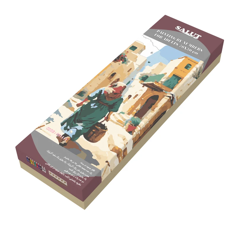 بسته رنگ آمیزی سالوت مدل آکرولیک کد 031111 مجموعه 18 عددی