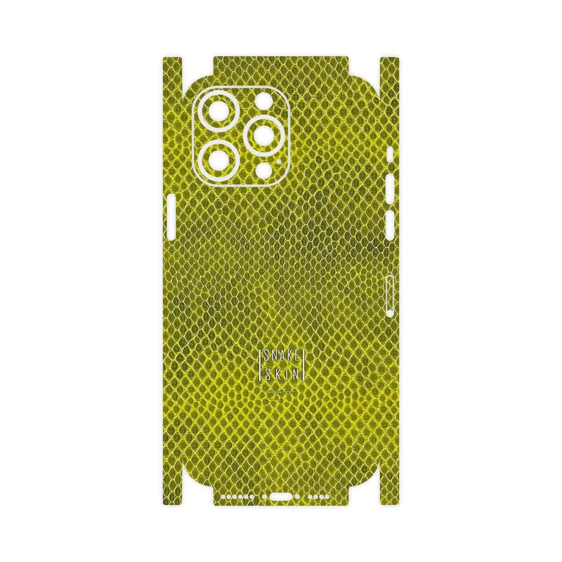 برچسب پوششی ماهوت مدل Yellow Snake Skin-FullSkin مناسب برای گوشی موبایل اپل iPhone 14 Pro Max