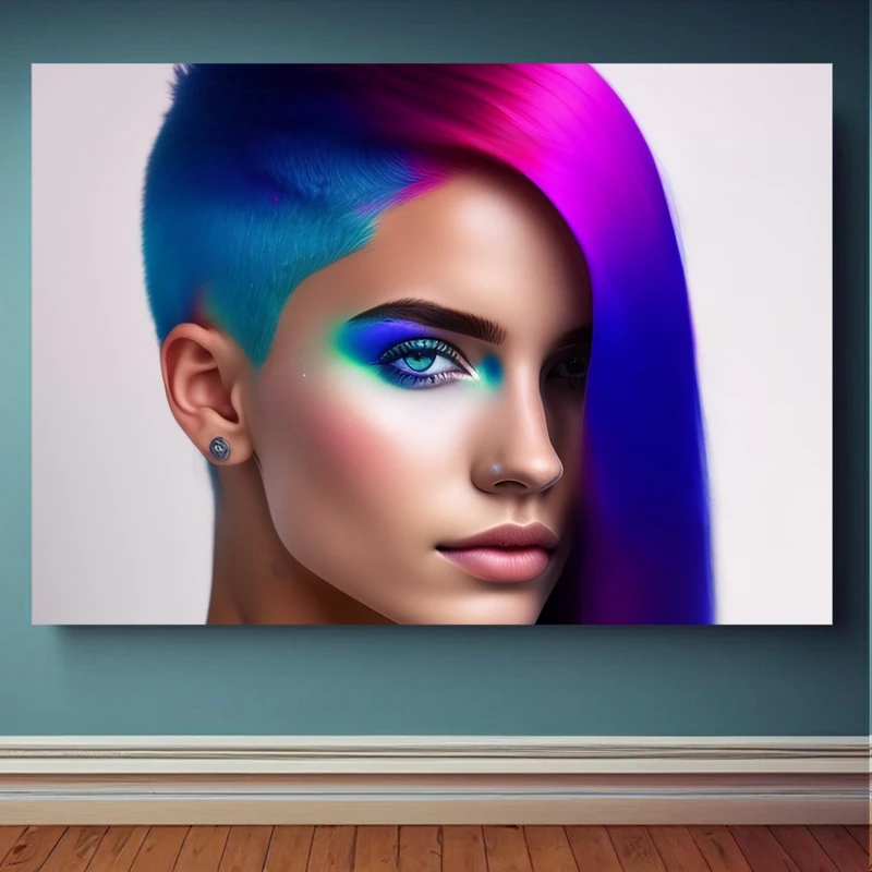 پوستر پارچه ای طرح مدرن چهره شاین کد PP1455