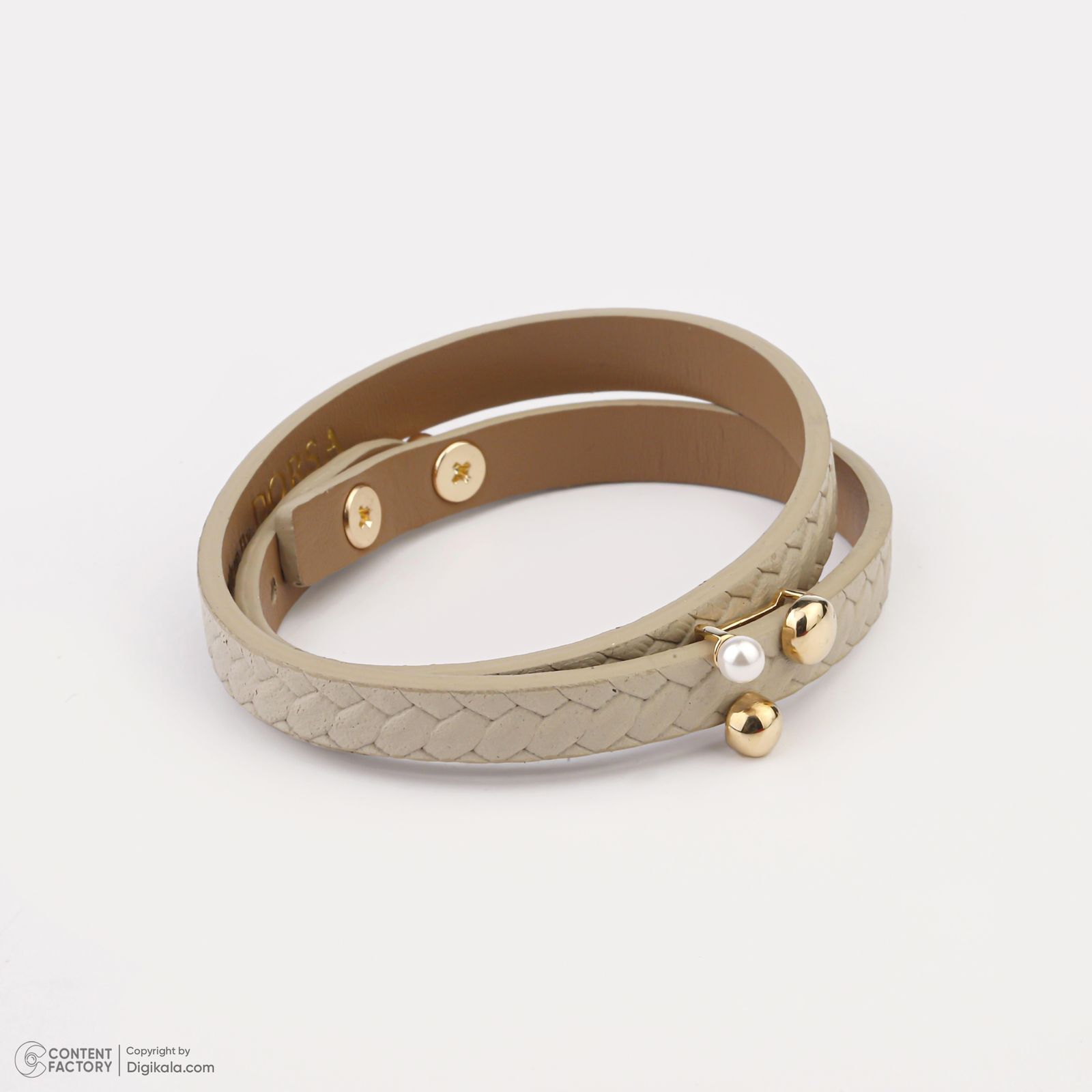 دستبند طلا 18 عیار زنانه تاج مدل G585 -  - 3