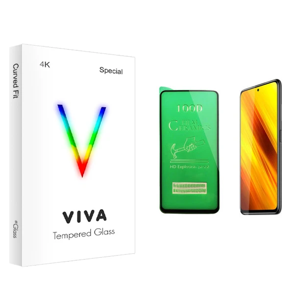 محافظ صفحه نمایش سرامیکی ویوا مدل 4K مناسب برای گوشی موبایل شیائومی Poco X3
