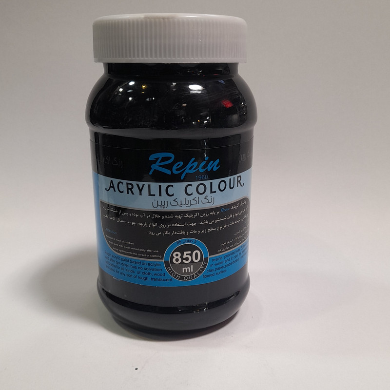 رنگ اکریلیک رپین کد 00حجم 850 میلی لیتر