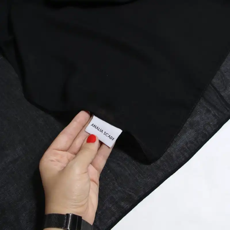 دستمال سر و گردن زنانه مدل بیبی مینی اسکارف نخی خنک تک کد ana-8005