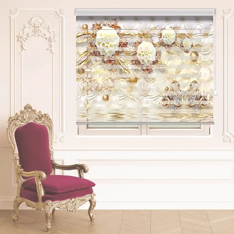 پرده زبرا مدل TD-42 سایز 125x180 سانتی متر