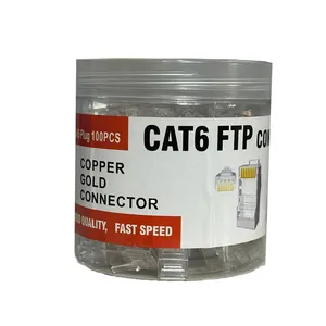 سوکت شبکه CAT6 مدل OPEN END بسته 100 عددی